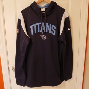 Nike Mens Sideline Tennessee Titans Athletic Stack Performance Hoodie NWOT~